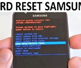 Konfirmasi Reset Samsung J5 2016