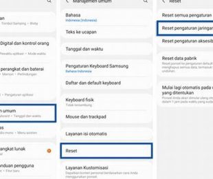 Reset Jaringan Hp Samsung