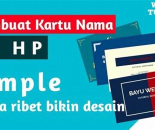 Membuat Kartu Nama Di Hp