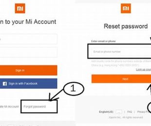 Reset Melalui Mi Account