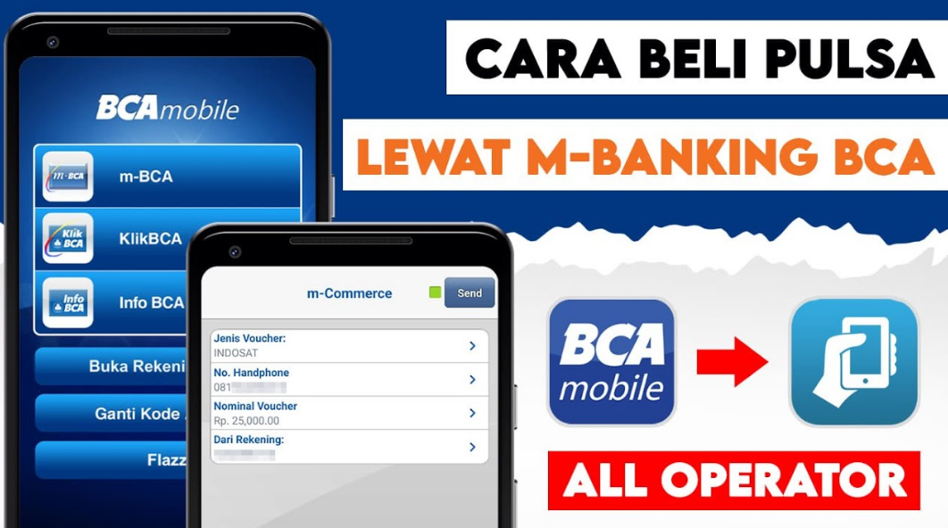 Cara Isi Pulsa dari BCA Mobile
