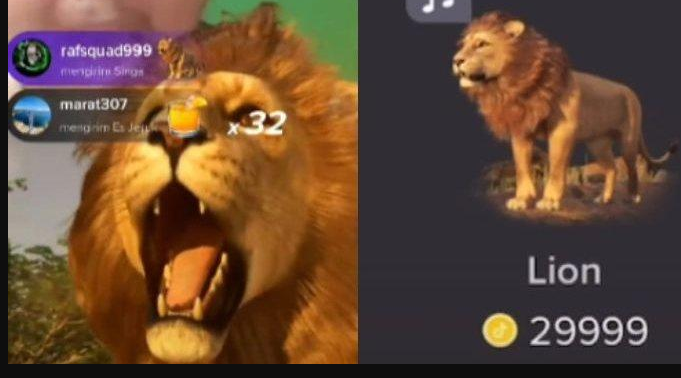 Gift Singa di TikTok Berapa Rupiah